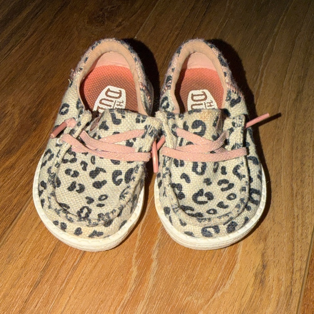 Kids Leopard Print Slip-On Hey Dudes
